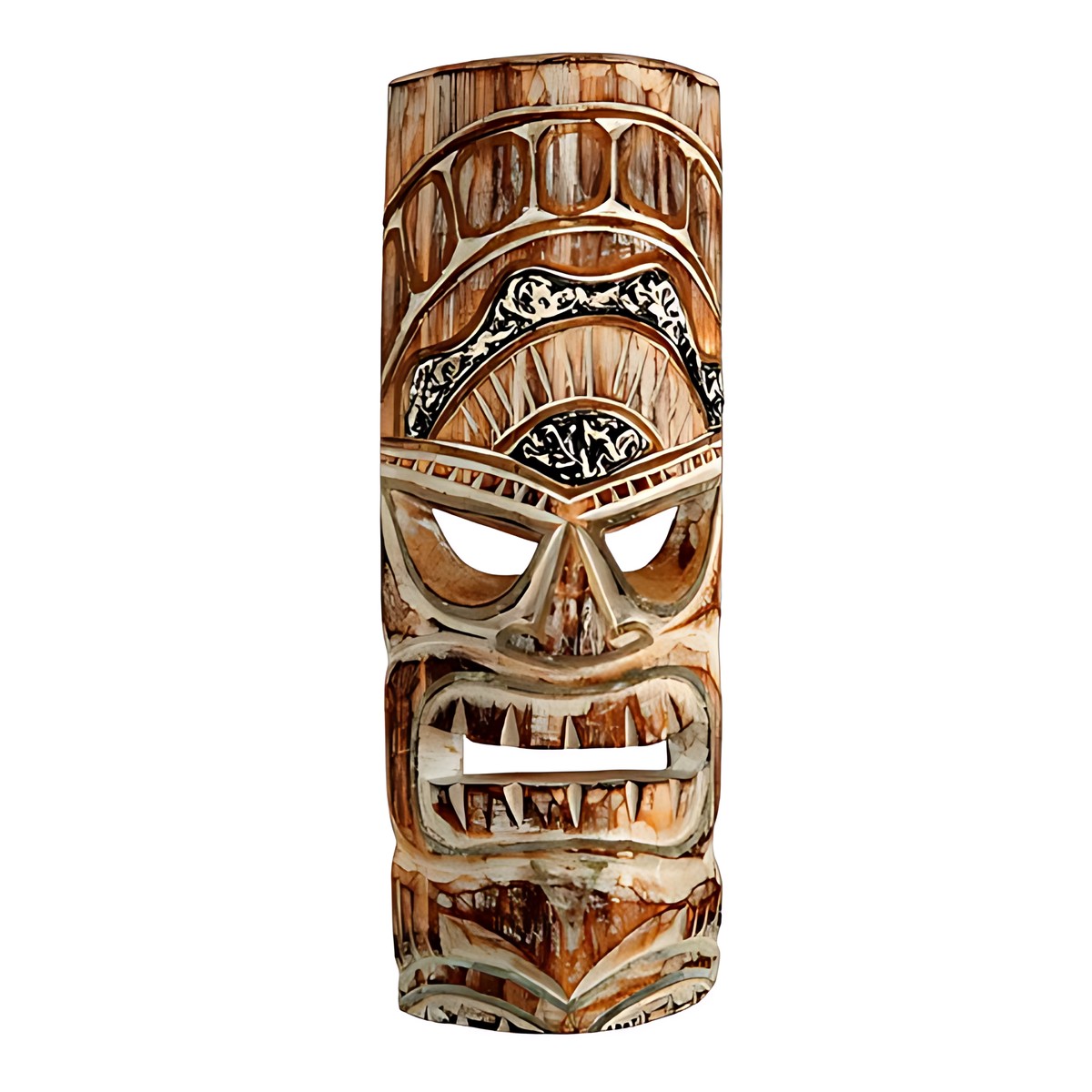 Balinese Carved Tiki Mask by Kazuri