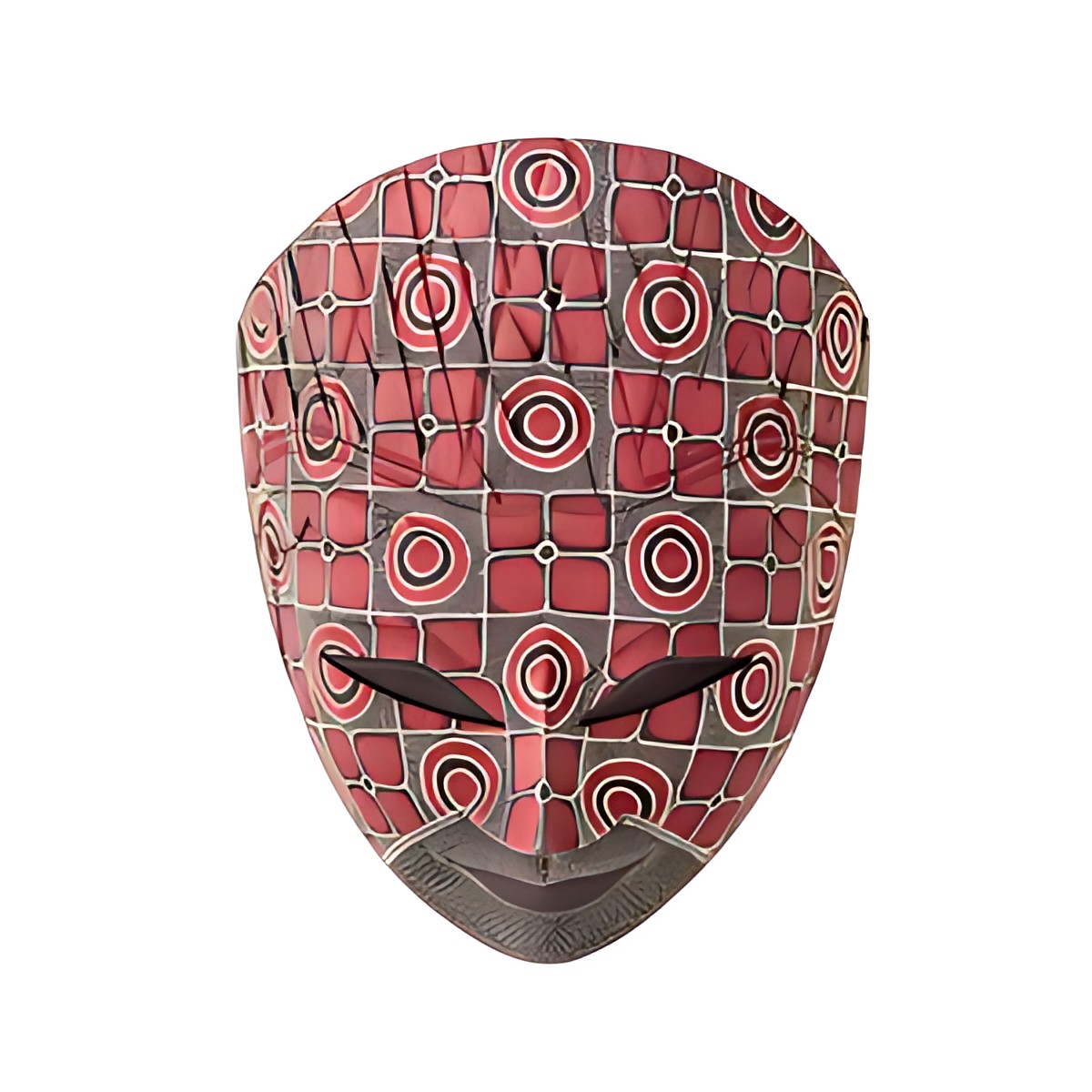 Balinese Painted Wooden Mask by Kazuri