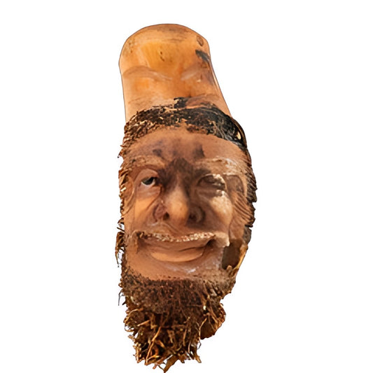 Balinese Bamboo Root Face Carving by Kazuri