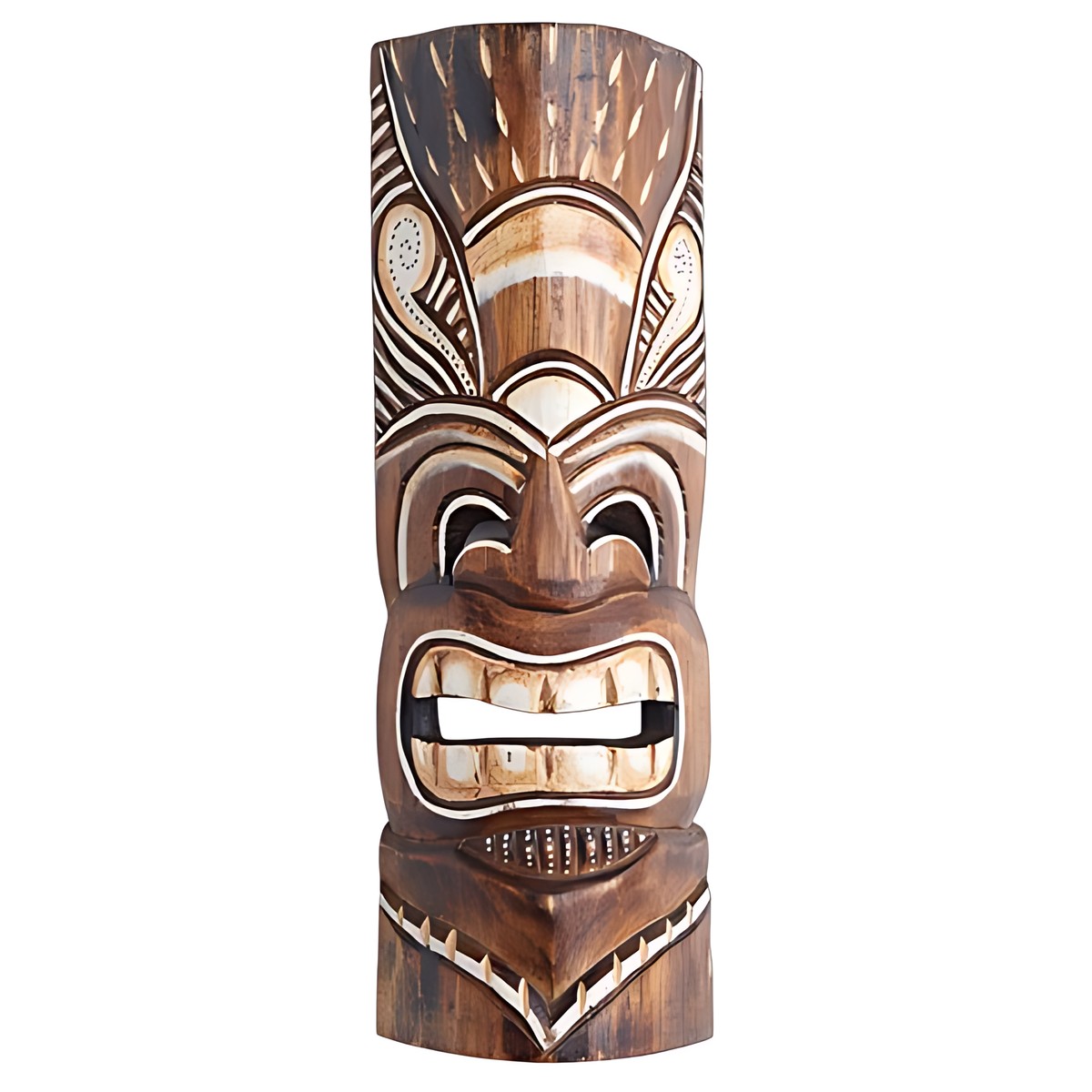 Balinese Carved Tiki Mask by Kazuri