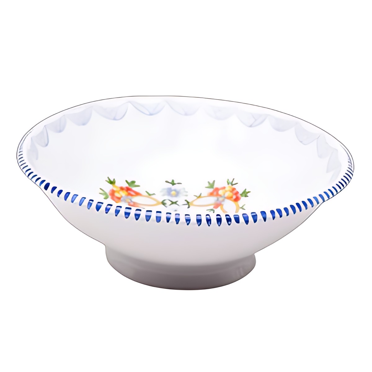 French Porcelain Footed Bowl by Kazuri