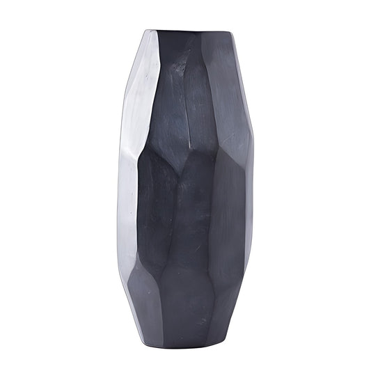 Longpi Black Pottery Faceted Vase by Kazuri