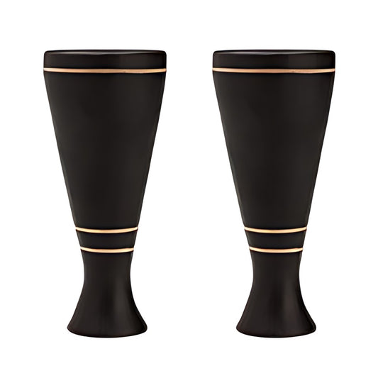 Longpi Black Pottery Tall Tumblers by Kazuri