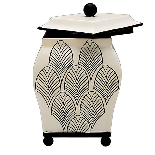 Toleware Lidded Canister by Kazuri
