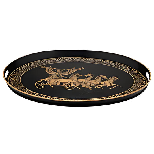 Toleware Oval Tray by Kazuri