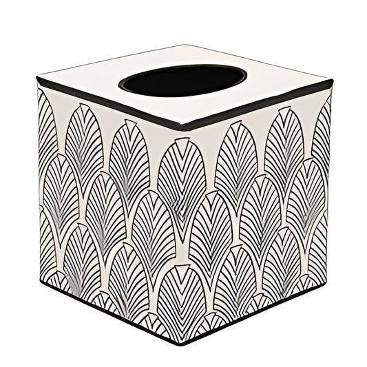 Toleware Cube Tissue Box by Kazuri