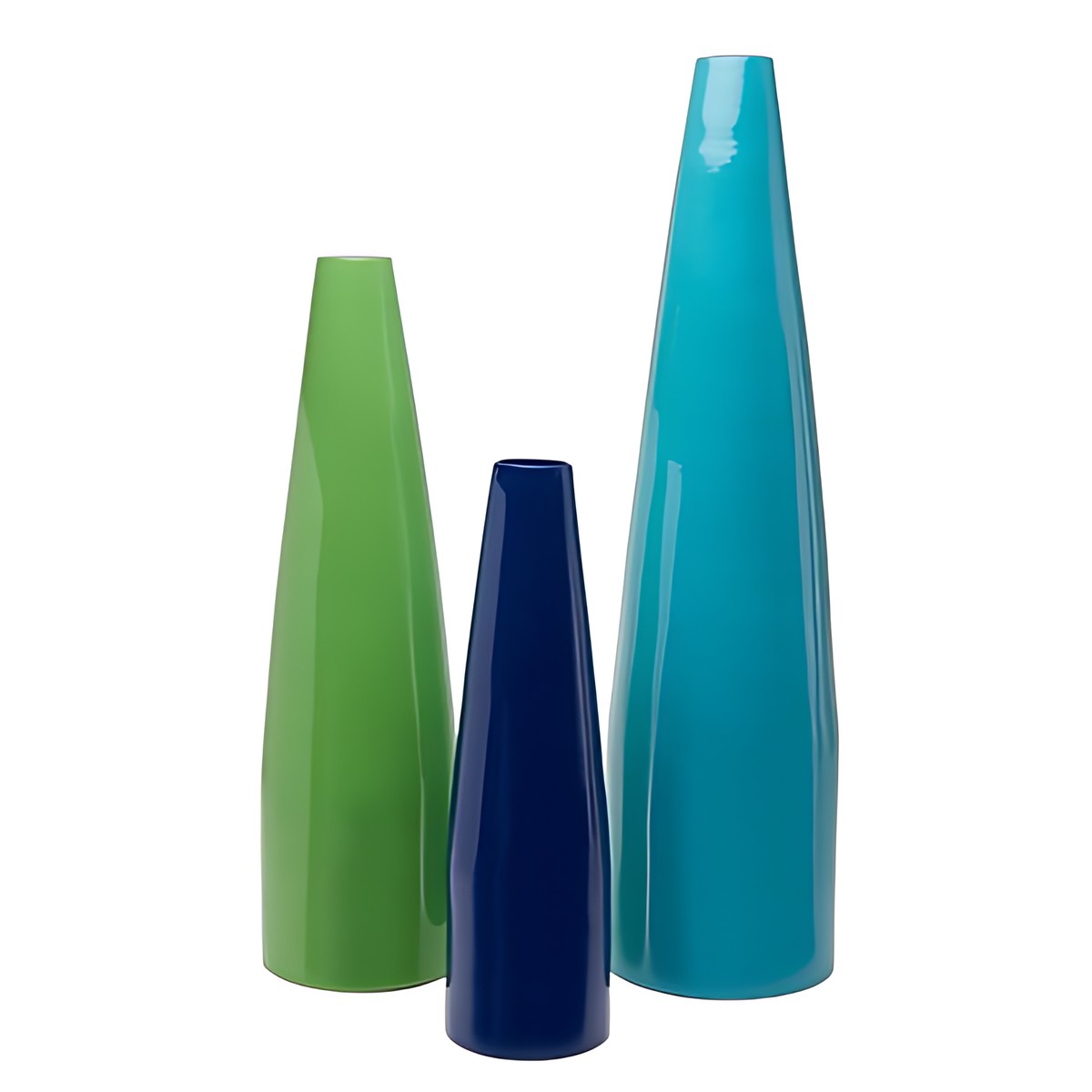 Vietnamese Lacquer Tall Vases by Kazuri