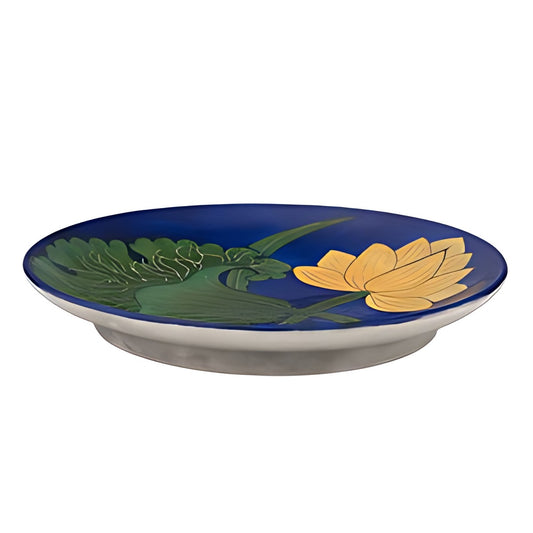 Blue Pottery Oval Platter by Kazuri