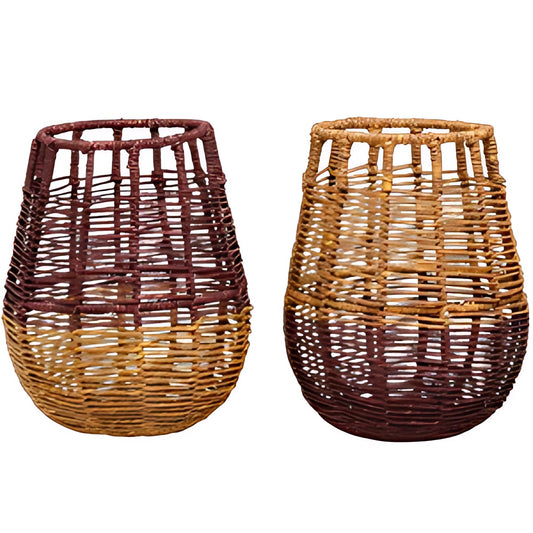 Sabai Grass Woven Lanterns by Kazuri