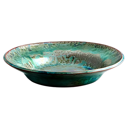 Crystalline Glaze Shallow Bowl by Kazuri