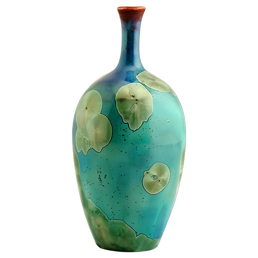 Crystalline Glaze Bottle Vase by Kazuri