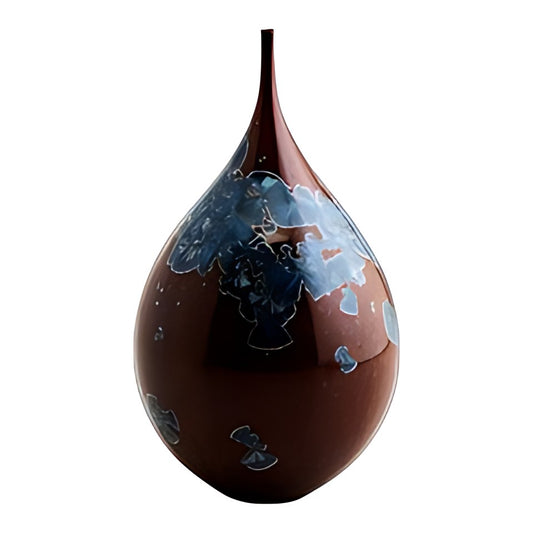 Crystalline Glaze Bottle Vase by Kazuri