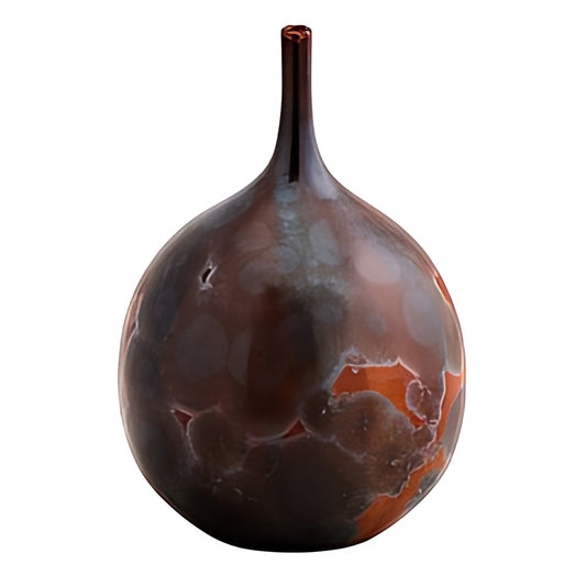 Crystalline Glaze Bottle Vase by Kazuri