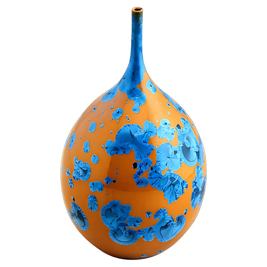 Crystalline Glaze Bottle Vase by Kazuri