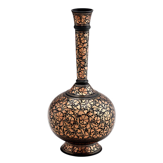 Bidri Surahi Vase by Kazuri