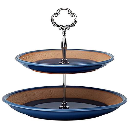 Celadon Two-Tier Cake Stand by Kazuri