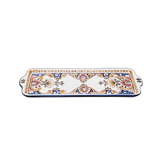 Portuguese Porcelain Narrow Serving Tray by Kazuri