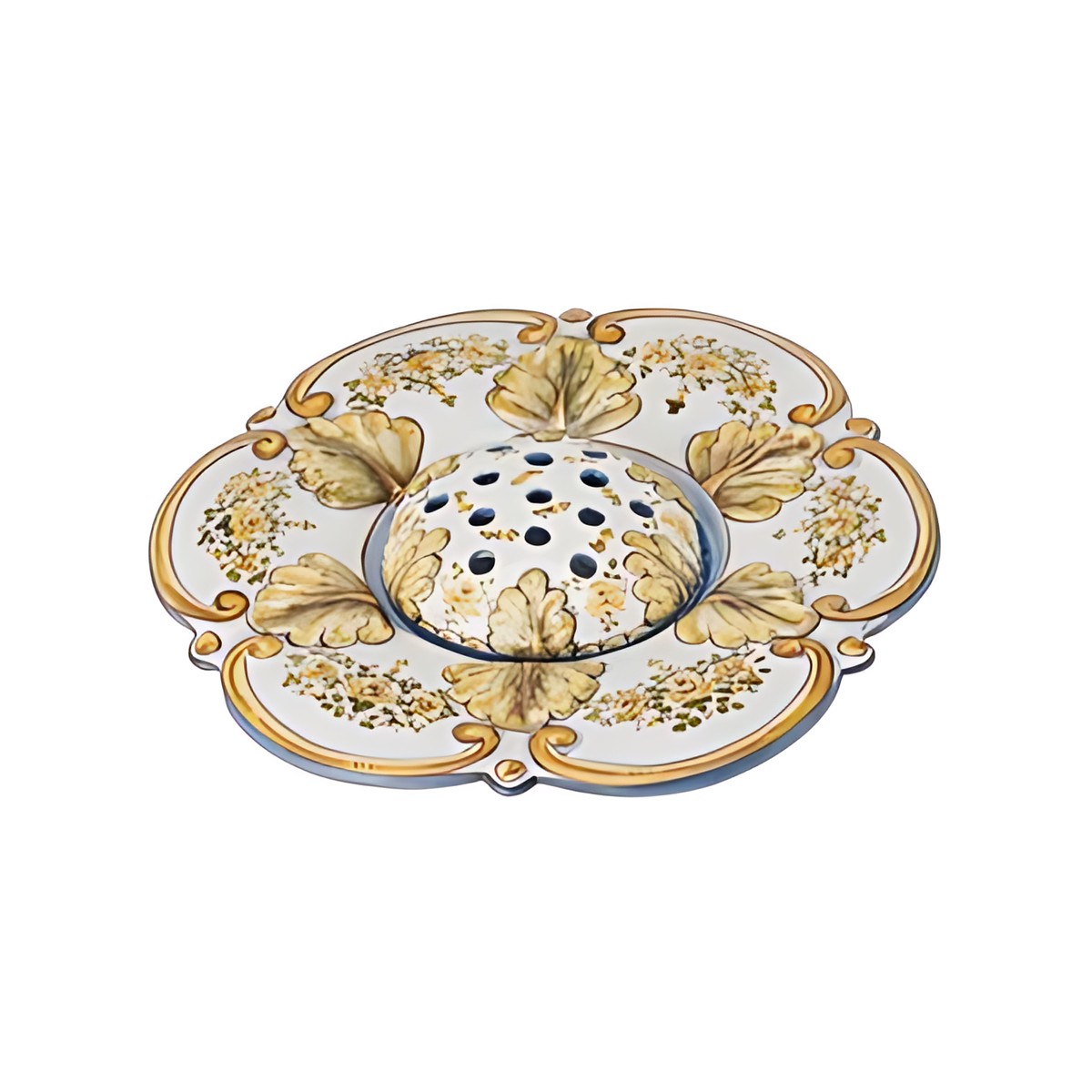 Portuguese Porcelain Flower Frog Centrepiece by Kazuri