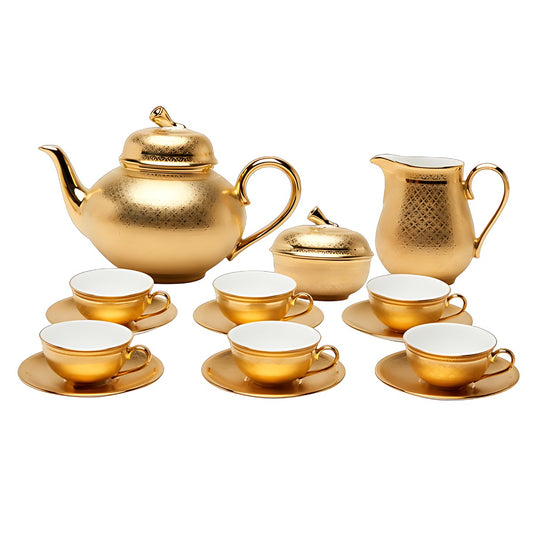Benjarong Gold Tea Set by Kazuri