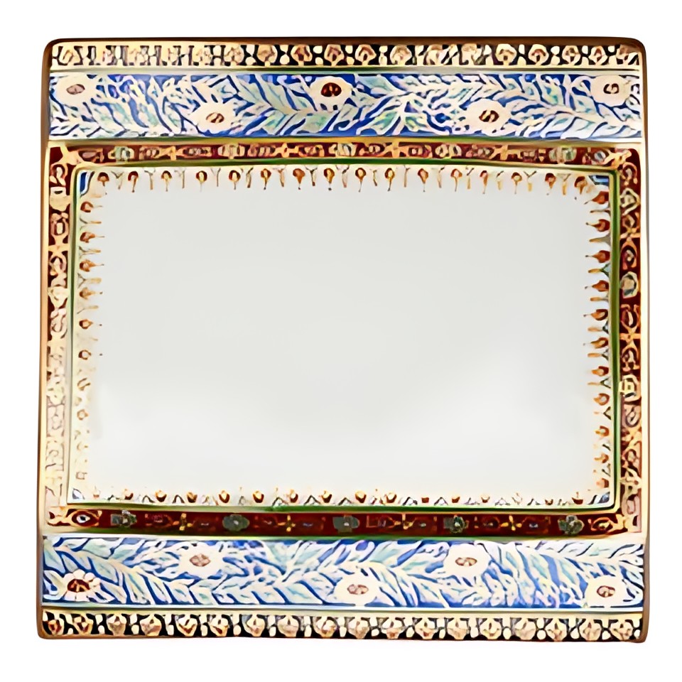 Benjarong Porcelain Picture Frame Tray by Kazuri