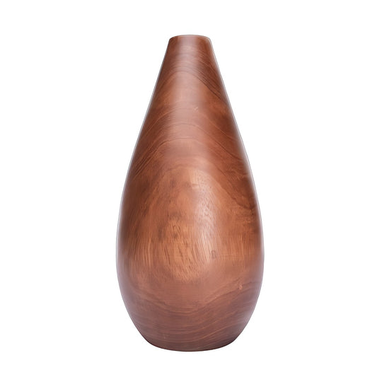 Turned Wood Teardrop Vase by Kazuri