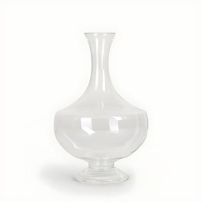 Hera Footed Clear Glass Decanter by Kazuri