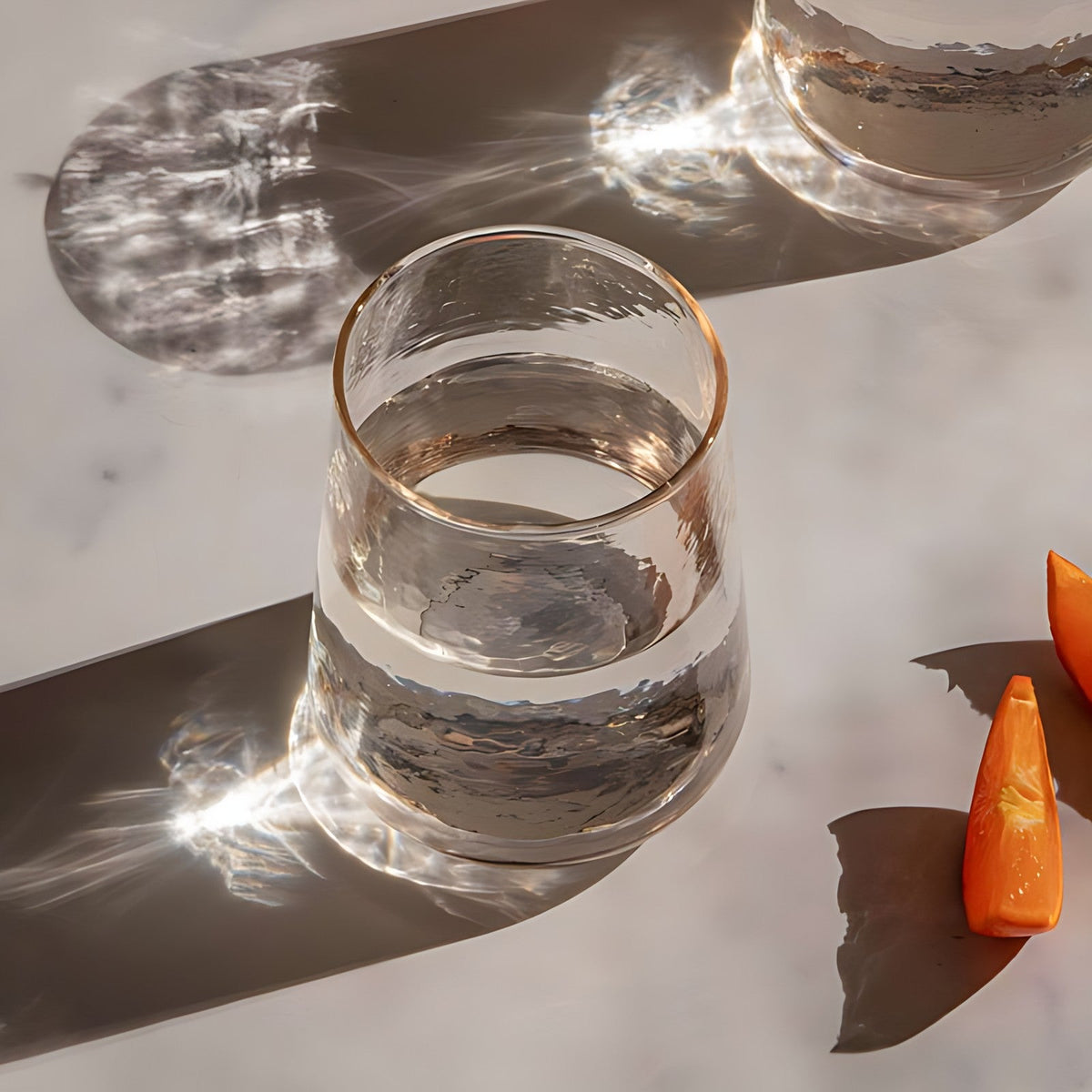 Jharokha Blush Pink Glass Water Tumblers by Kazuri, photo 4 of 4