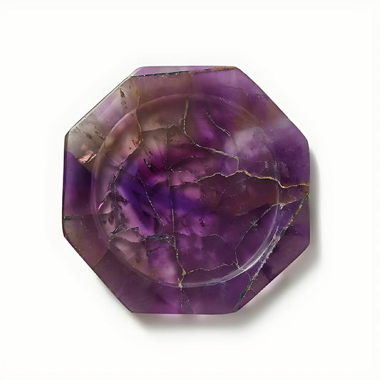 Kosita Amethyst Stone Coasters by Kazuri