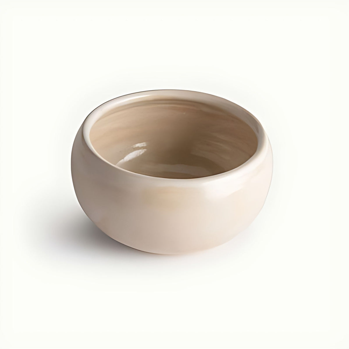 Mogra Stoneware Appetizer Bowl in Cream Glaze by Kazuri, photo 2 of 4