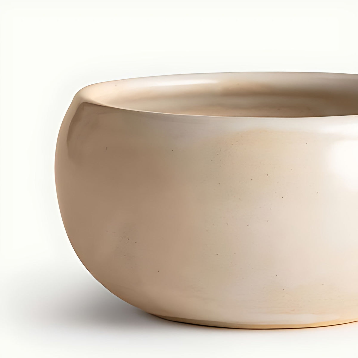 Mogra Stoneware Appetizer Bowl in Cream Glaze by Kazuri, photo 3 of 4