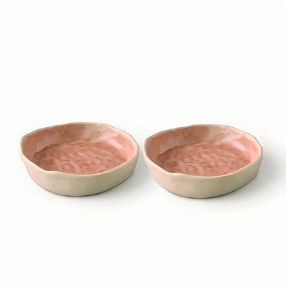 Moira Rose Stoneware Round Platters by Kazuri