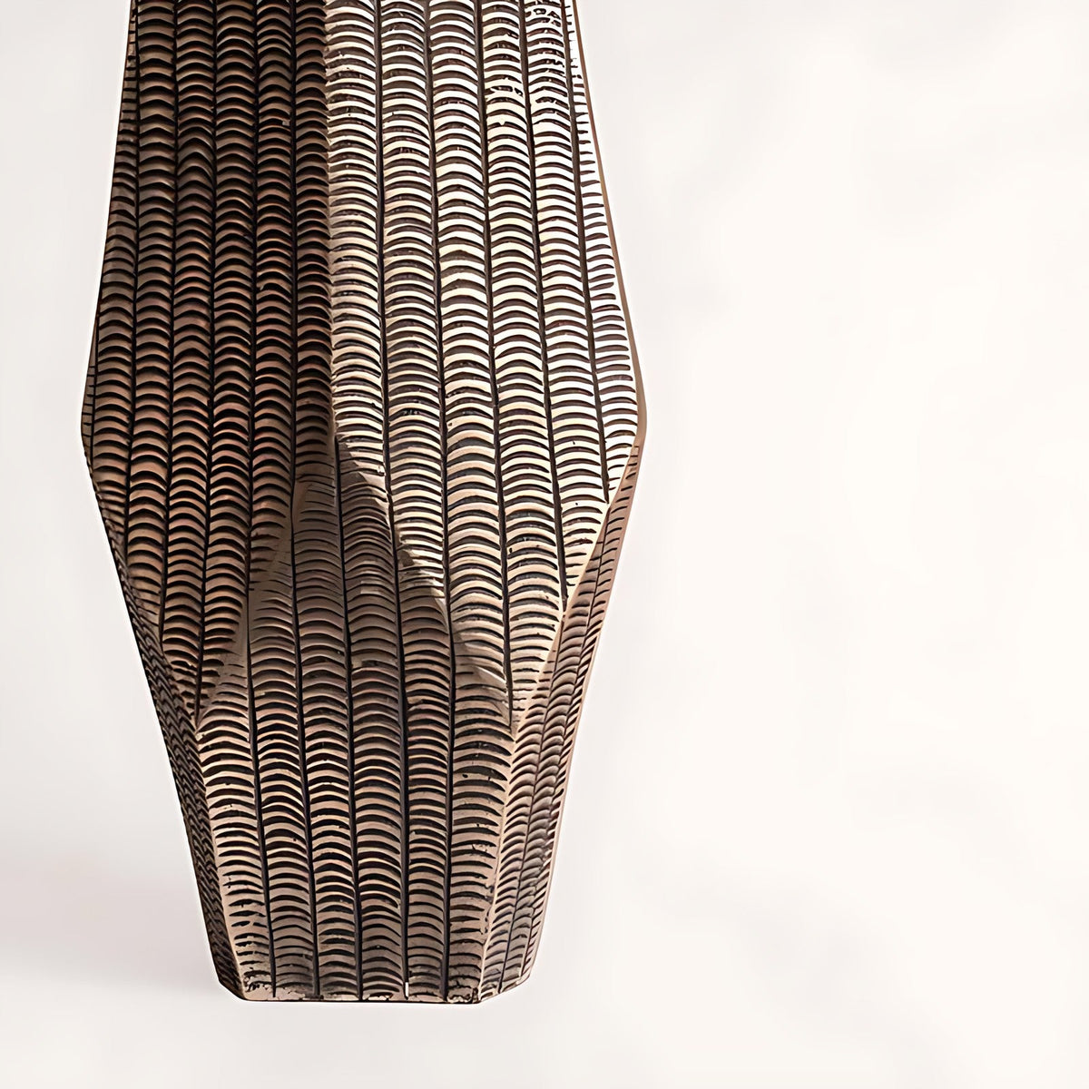 Naksh Textured Aluminium Sculptural Vase by Kazuri, photo 3 of 4