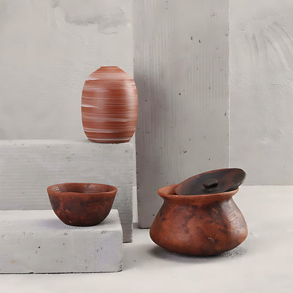 Naturaleza Lidded Earthenware Pot by Kazuri, photo 3 of 4