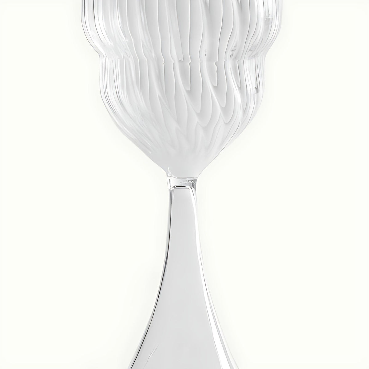 Peacock Clear Glass Wine Glasses by Kazuri, photo 2 of 3