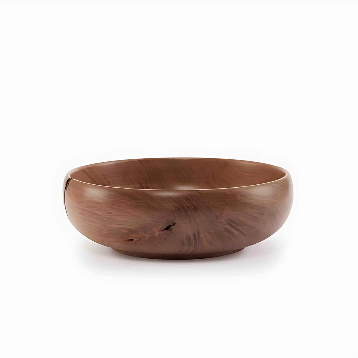Plump Large Wooden Serving Bowl by Kazuri, photo 2 of 4