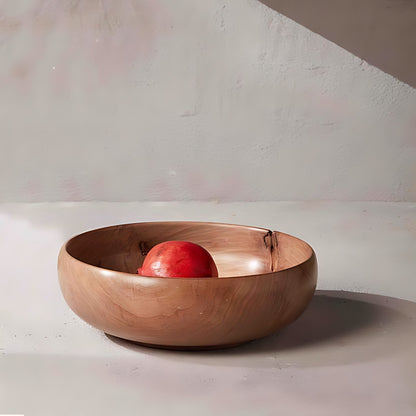 Plump Large Wooden Serving Bowl by Kazuri, photo 4 of 4