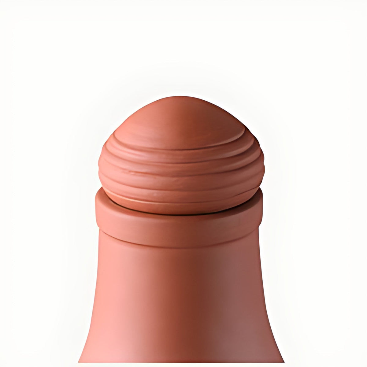 Pravah Terracotta Water Bottle with Lid by Kazuri, photo 3 of 4