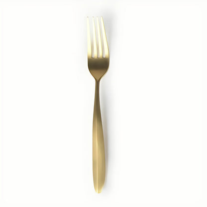 Rasa Brushed Brass Cutlery Set (Set of 5) by Kazuri, photo 3 of 4