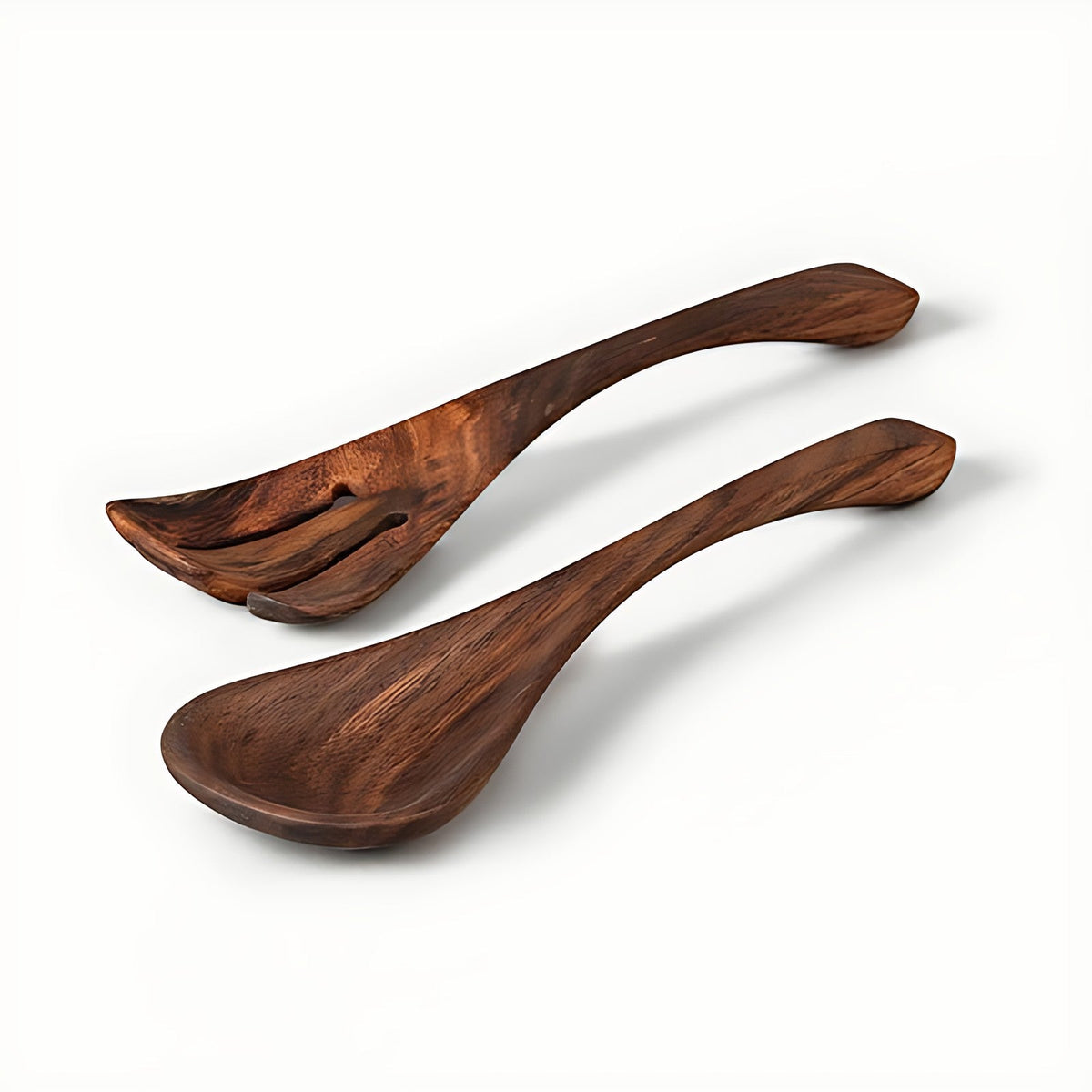 Redolent Acacia Wood Salad Servers (Set of 2) by Kazuri