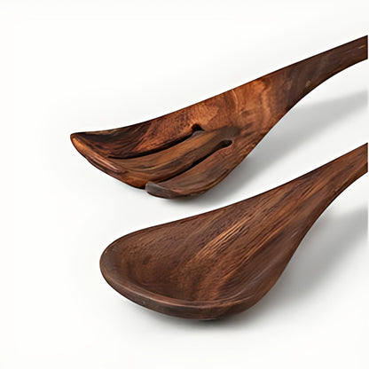 Redolent Acacia Wood Salad Servers (Set of 2) by Kazuri, photo 4 of 4