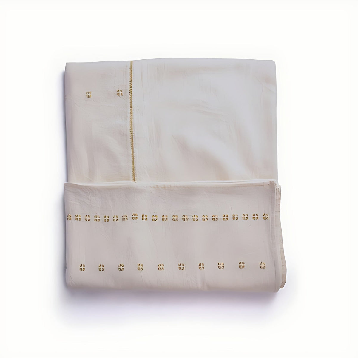 Regalia Ivory Light Kala Cotton Table Cloth by Kazuri
