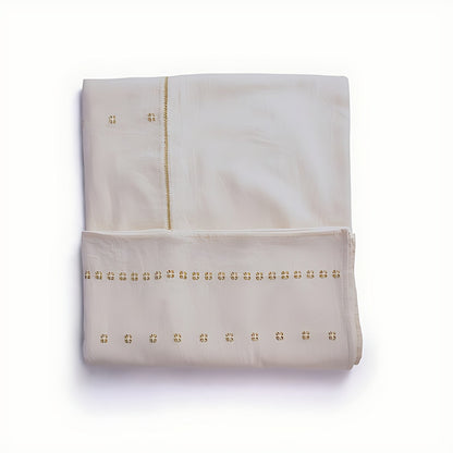 Regalia Ivory Light Kala Cotton Table Cloth by Kazuri