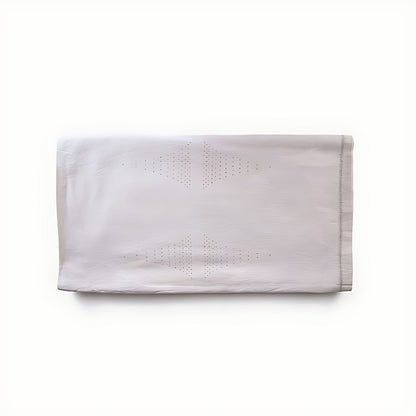 Regalia Ivory Kala Cotton Table Cloth with Woven Motifs by Kazuri
