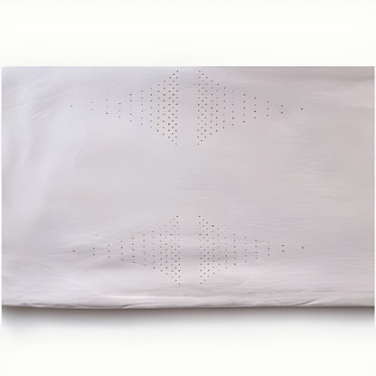 Regalia Ivory Kala Cotton Table Cloth with Woven Motifs by Kazuri, photo 2 of 4