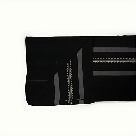 Regalia Noir Patterned Kala Cotton Table Cover by Kazuri