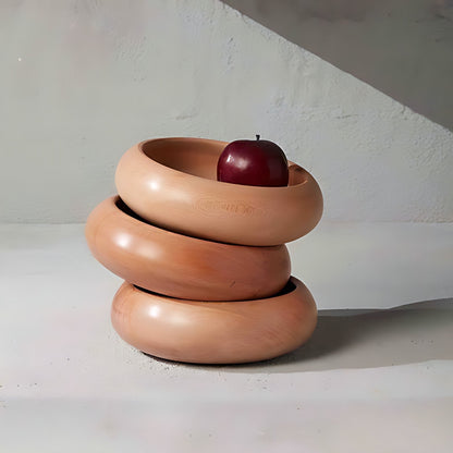 Ring Walnut Wood Stacking Bowls by Kazuri, photo 2 of 4