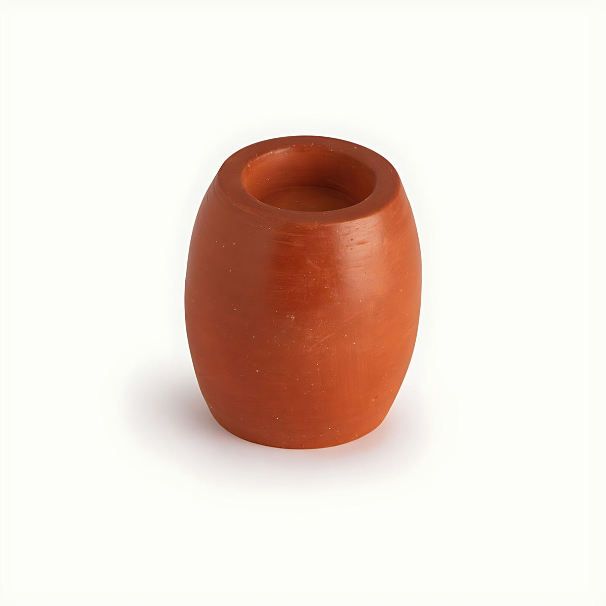 Roja Terracotta-Red Earthenware Votive Candle Holder by Kazuri