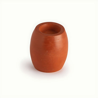Roja Terracotta-Red Earthenware Votive Candle Holder by Kazuri