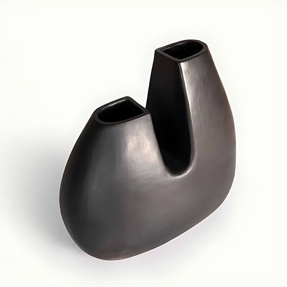 Sable Sculptural Serpentine Stone Vase by Kazuri, photo 2 of 4