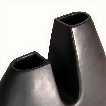 Sable Sculptural Serpentine Stone Vase by Kazuri, photo 3 of 4